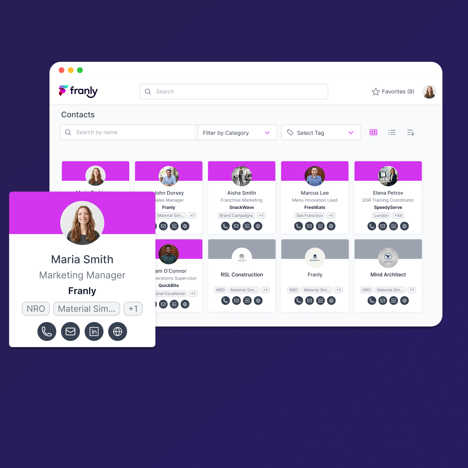 Contacts feature